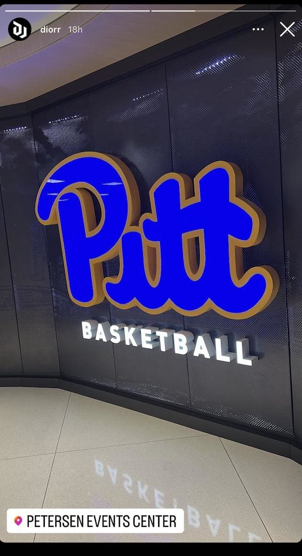 via Dior Johnson's Instagram story